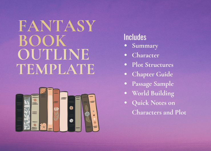 A poster with books stacked together and a list of free writing resources