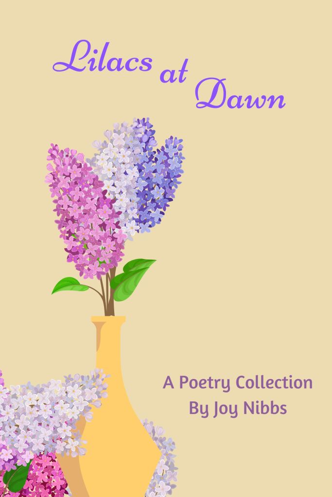A mustard yellow background and lilacs that are purple, lavender, and pastel purple in a yellow vase for Lilacs at dawn